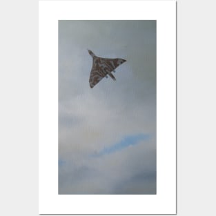 The Last Vulcan Bomber - flying at Farnborough Centenary Air Show Posters and Art